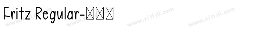 Fritz Regular字体转换